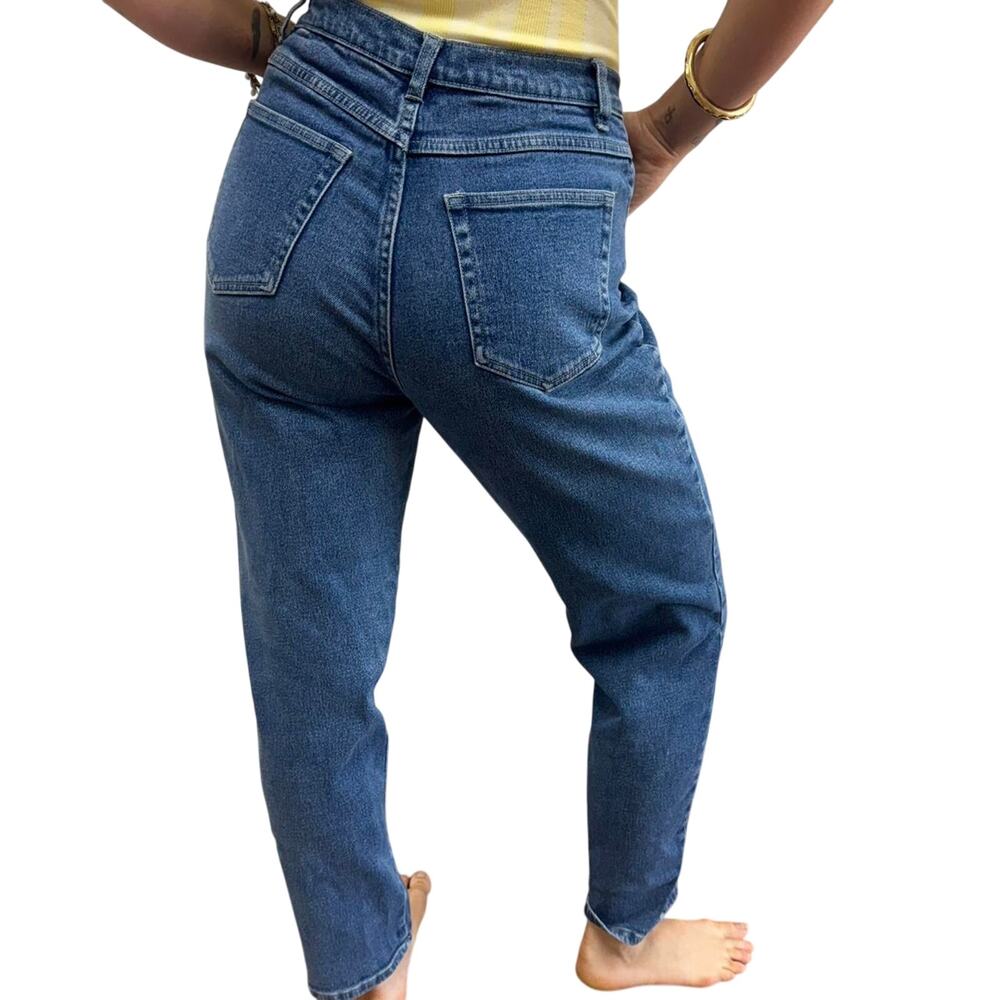 Vintage 90s Cherokee High Waist Mom Jeans – Size 8 Classic Blue Denim